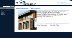 Desktop Screenshot of immobilien-peter.de