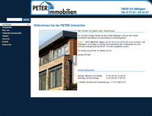 Tablet Screenshot of immobilien-peter.de